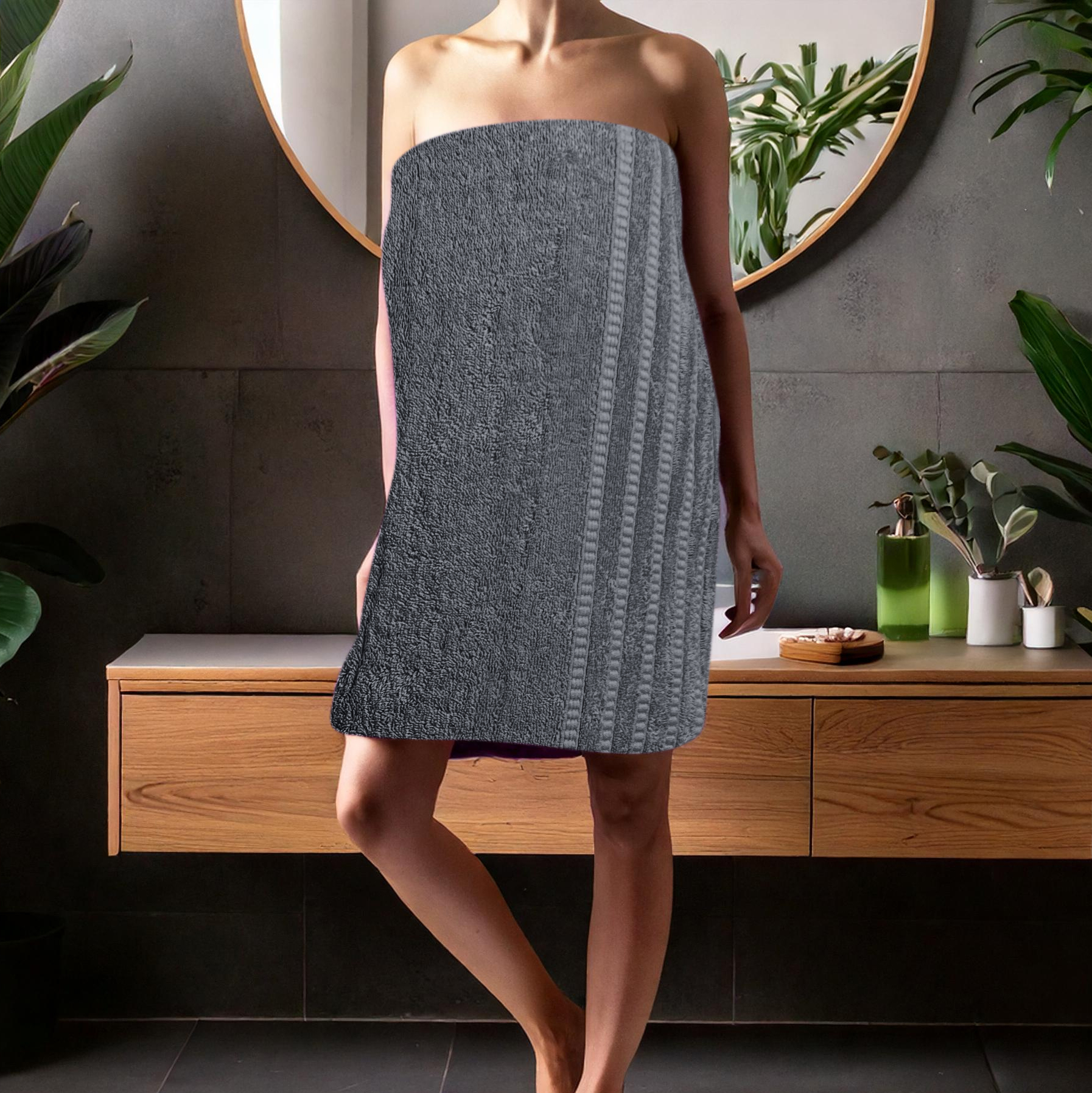 Juego de Toallas de Sábana 2 piezas-100% algodón peinado,Toallas de 550 gsm - Imagen 12